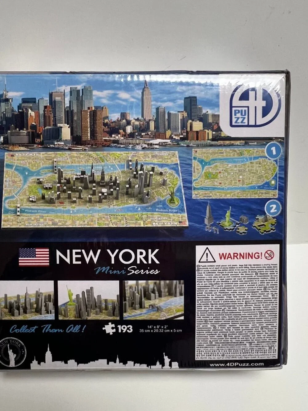 4D puzzle Cityscape Mini (193 Piece), New York city statue of liberty age 7 & up